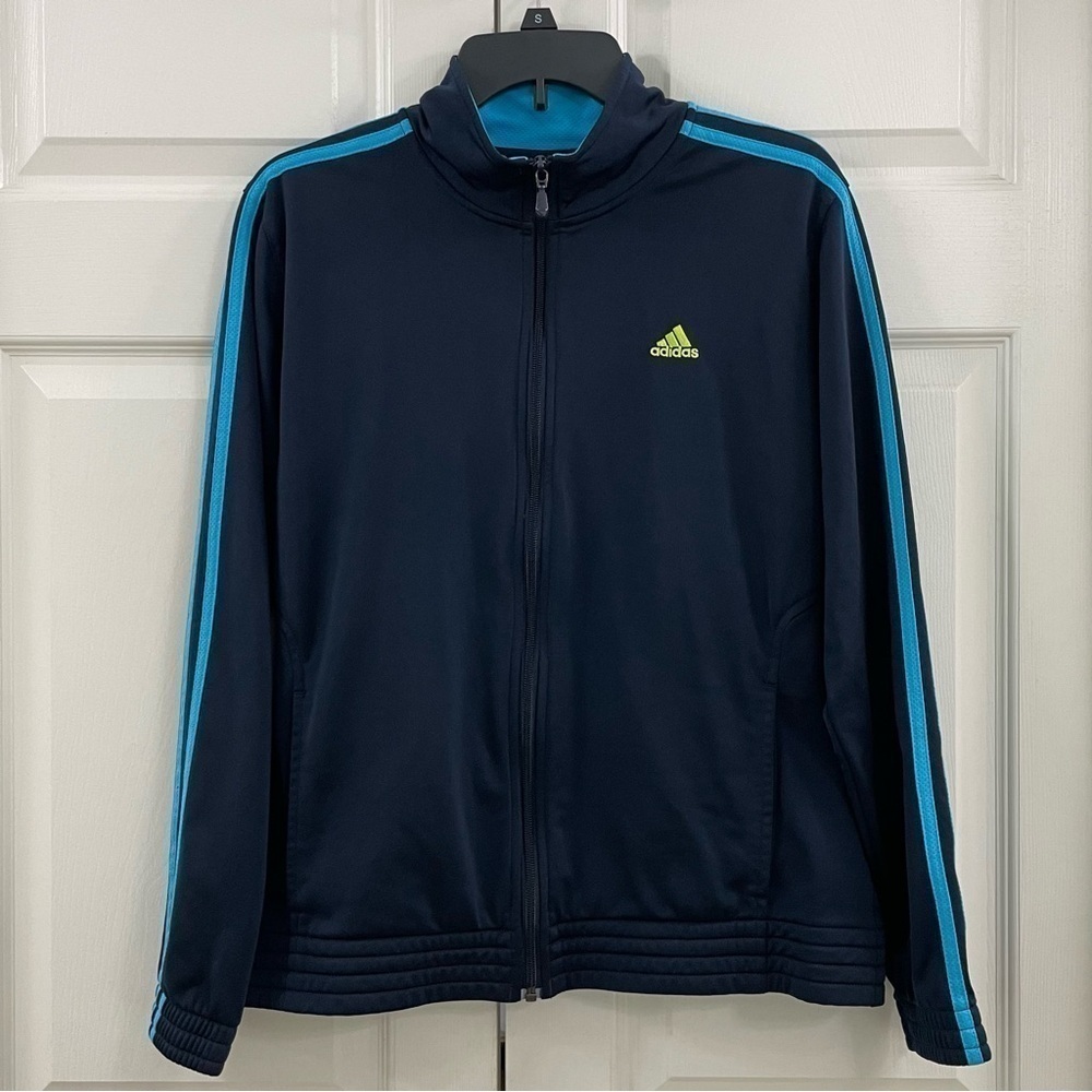 Adidas Women’s Zip Up Jacket Dark Blue Size Large